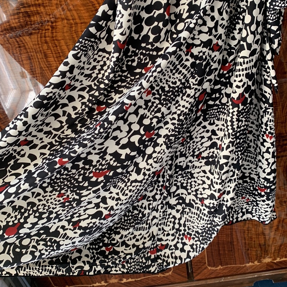 Max Studio Patterned Wrap Dress Xs - image 4